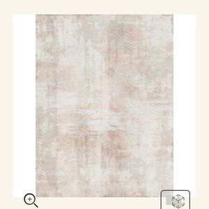 Tumble Washable Rug Penelope Natural & Blush 5X3